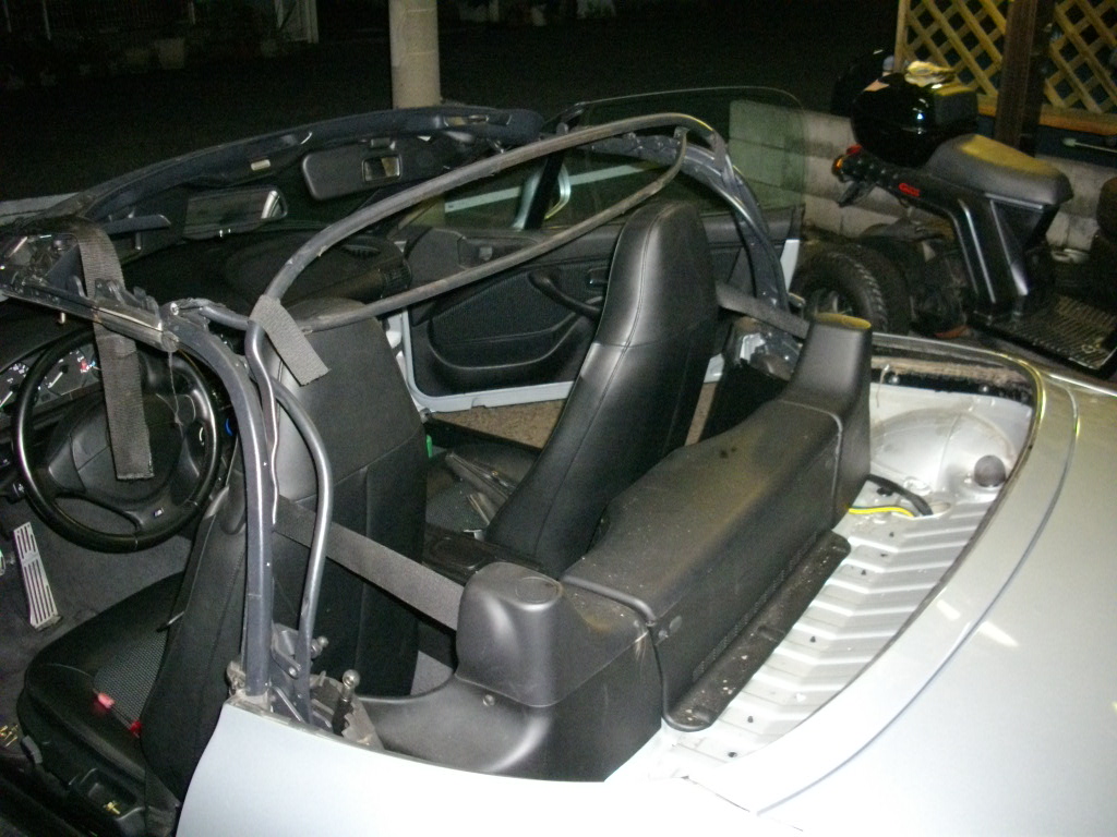 bmw z3 スクリーン 幌 ソフトトップ 交換 張替え e40 ジャーマントップ 芦屋 西宮 神戸 阪神間 関西